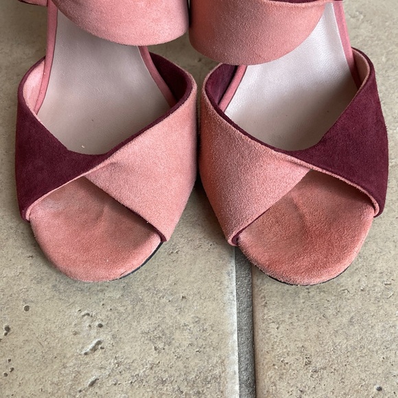 Aldo Women's Dual-Tone Sandals in Pink and Burgundy - Picture 7 of 8